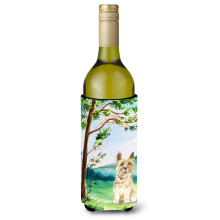 Caroline's Treasures CK2577LITERK Under The Tree Cairn Terrier Weinflasche Hugger Cold-Beverage-Koozies 750 ml Mehrfarbig