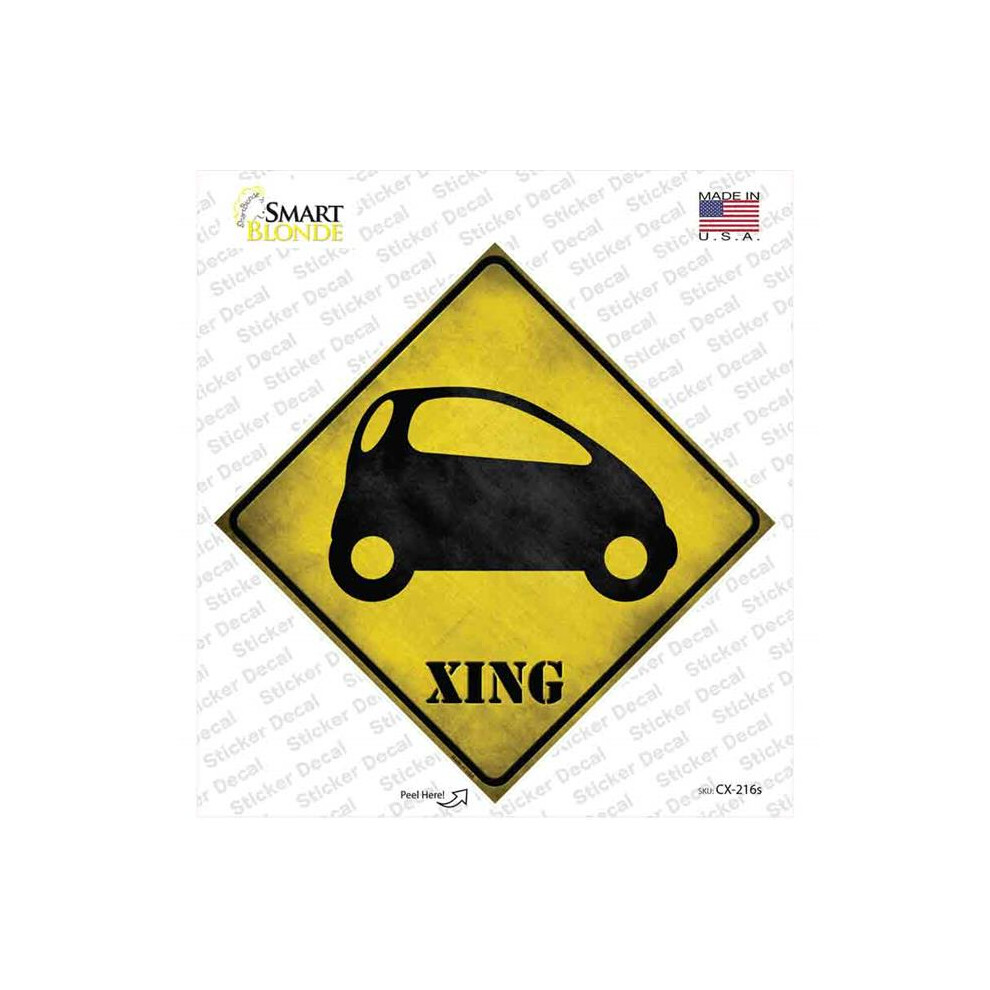 Smart Blonde Cx-216S-M Smart Car Xing Novelty Diamond Sticker Decal - Medium 731997826242