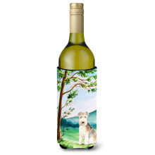 Caroline's Treasures CK2567LITERK Under The Tree Lakeland Terrier Weinflasche Hugger Cold-Beverage-Koozies 750 ml Mehrfarbig