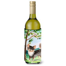 Caroline's Treasures CK2007LITERK Under The Tree Chihuahua Weinflasche Hugger Cold-Beverage-Koozies 750 ml Mehrfarbig