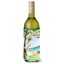 Caroline's Treasures CK2008LITERK Under The Tree Yellow Labrador Weinflasche Hugger Cold-Beverage-Koozies 750 ml Mehrfarbig