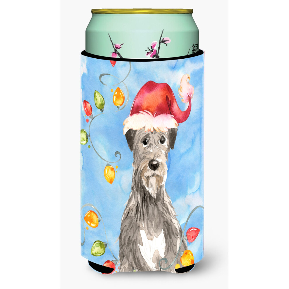 Caroline's Treasures CK2481TBC Weihnachtsbeleuchtung Irish Wolfhound Tall Boy Hugger Kaltgetr Nkek Hler, Mehrfarbig-image