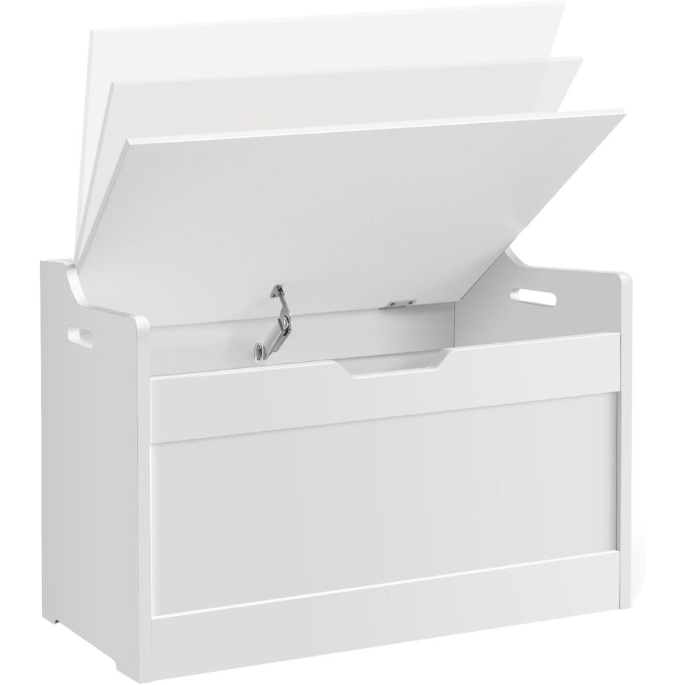 Kids Storage Chest with Lid Safety Hinges 2 in 1 Children Bench and Wooden Toy Box for Playroom Bedroom