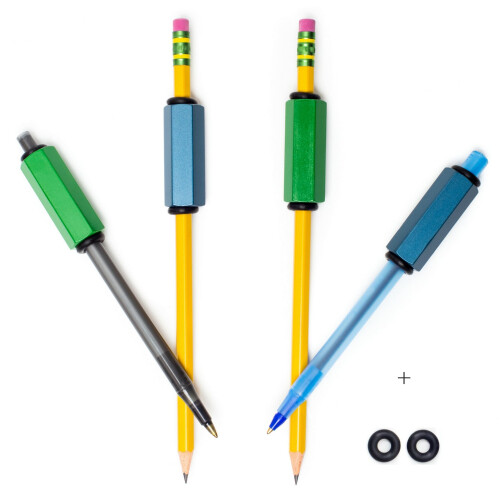Packung mit 4 Stift oder Bleistiftgewichten | Handschrifthilfe fr Kinder ltere Menschen oder besondere Bedrfnisse. Hilft bei Penmanship -Probl