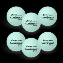 Champion Sports Premium Rhino Skin Dodgeballs with Mesh Bag, Set of 6 - Glow in the Dark Balls