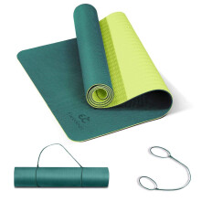 Ewedoos Eco Friendly Yogam?tte tyk TPE Yogam?tte Skridsikre yogam?tter Anti-rive tr?ningsm?tte til kvinder M?nd B?rn Yoga Pilates og fitness