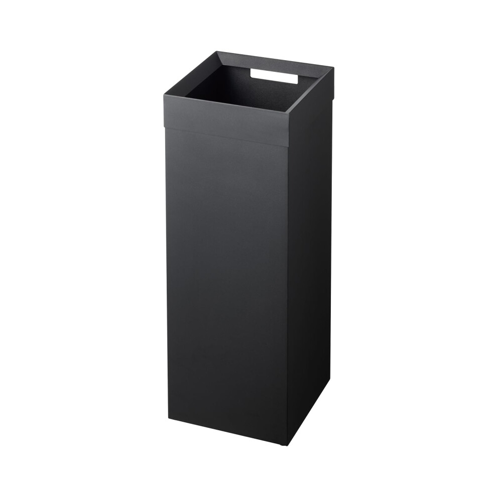 Yamazaki 4489 Tower Trash Can, Black, Steel, 22.5 X 22.5 X 60 Cm-image