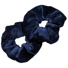 Kenz Laurenz Velvet Scrunchies ja hiussolmiot – poninhäntätelineet naisille ja tytöille (laivasto)