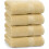 Conjunto de 4 Toalhas de Banho Luxuosas Utopia (27 x 54 Polegadas) 100% Algodão, Secagem Rápida 1