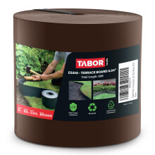 Tabor Tools Terrace Board Landscape Edging Coil Grass Barrier Bender Board Garden Liner 1/25 """" = 0,04 """" tomme tynd 5 tommer høj. ES25. (Brun 60