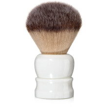 Brosse à raser Fine, fibres Angel Hair, brosse à crème à raser pour hommes, exfoliation douce, poignée en résine 100% solide