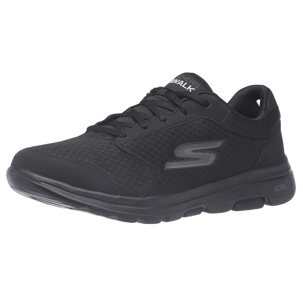 Skechers mens gowalk 5 Qualify - Athletic Mesh Lace Up Performance Walking Shoe Sneaker  Black  95 X-Wide US
