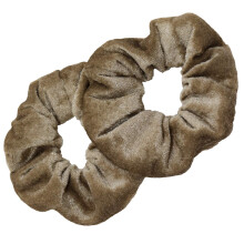 Kenz Laurenz Velvet Scrunchies - Hiussolmiot naisille Ponytail Holder Pack Girl Asusteet (rusketus)