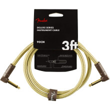 Fender Deluxe Series Instrumentkabel Vinkel/vinkel Tweed 3 fod
