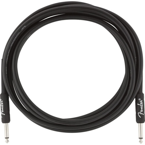 Fender Professional Series Instrument Cable  Straight/Angle  Black  10ft 1