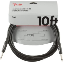 Fender Professional Series Instrumentkabel Guitarkabel Guitartilbeh?r Lige/vinkel Sort 10 fod
