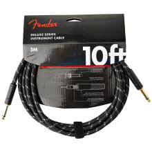 Fender Deluxe Series Instrumentkabel 10 Fod Lige-Lige Guitarkabel Guitartilbeh?r Sort Tweed