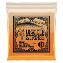 Nylonowe struny do Ukulele Ernie Ball z końcówką kulkową, przezroczyste (P02329)