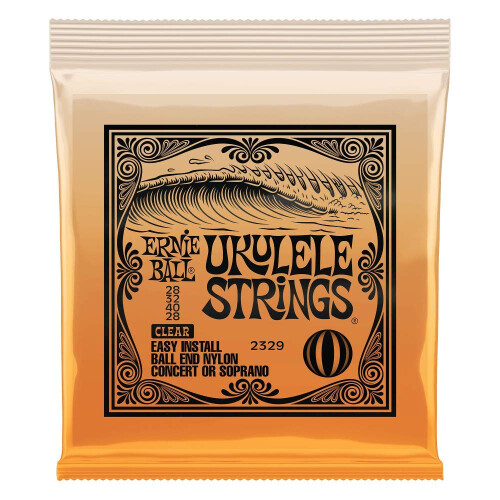 Ernie Ball Ukulele Ball End Nylon Strings Clear (P02329)