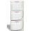 Calendário de Parede 3 Meses 2025 2026, StriveZen, 11 x 26 Polegadas, Vertical, Com Fio 1