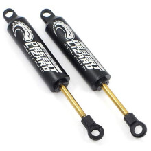 Par de amortiguadores de resorte internos de dos etapas Desert Lizard de 120 mm Yeah Racing para Crawler, color negro