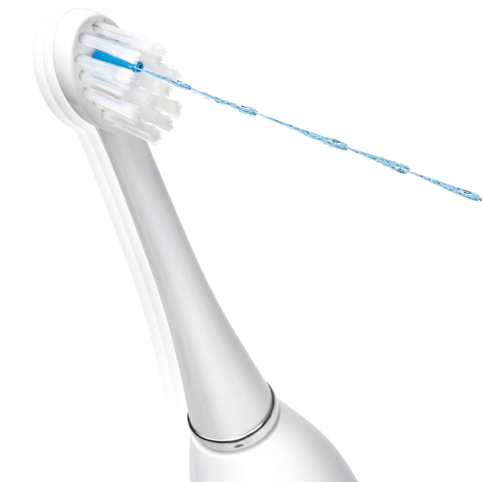 Waterpik Compact Replacement Brush Heads For Sonic-Fusion Flossing Toothbrush Sfrb-2Ew 2 Count White
