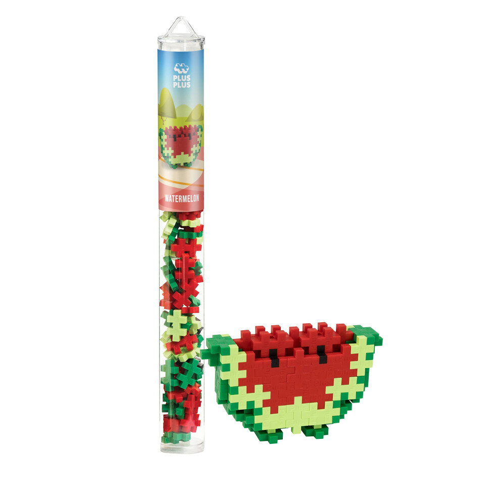 Plus Plus - Mini Maker Tube - Wassermelone - 70-Teiliges Konstruktionsspielzeug, Ineinander Greifende Mini-Puzzlebl Cke F R Kinder-image