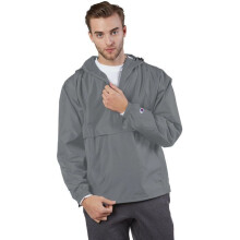 Champion Adult Packable Anorak 1/4 Zip Jacket M GRAPHITE