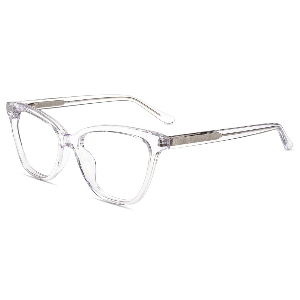 Firmoo Blue Light Blocking Reading Glasses Women Clear Computer Glasses Vintage Cateye Eyeglasses Frame
