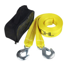 Cinghia di traino in nylon JCHL con ganci 2 x 20, corda di recupero per impieghi gravosi per auto, veicolo, capacit    di 20.000 libbre, corda di t