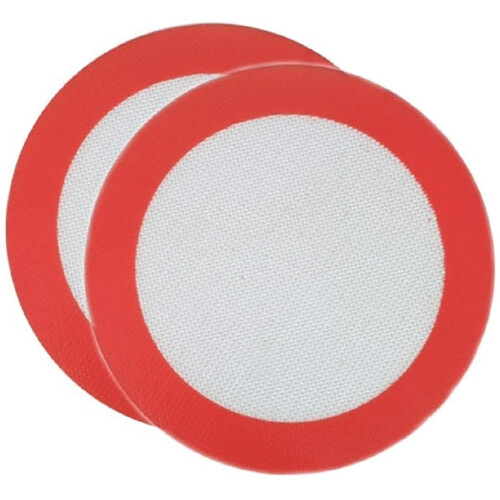 Ensemble de tapis de cuisson en silicone rond non rutilisable