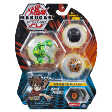 Bakugan Starter Pack 3-Pack Ventus Pandox Collectible Action Figures for Ages 6 and up