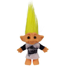 Vintage Troll-Puppen, chromatisch, bezaubernd, fr Sammlungen, Schulprojekte, Kunsthandwerk, Partygeschenke  19,1 cm hohe gelbe Haare (inklusive Haa