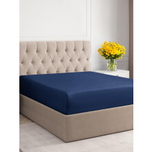 Cal King Size Fitted Bed Sheet - Hotel Luxury Single Fitted Sheet Only - Fits Mattress Up to 16 - Extra Soft Wrinkle Free Breathable Sheet - Bo