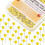 Map Tacks 1/8-Inch Assorted Color Beads Head Map Marking Push Pins 500-count (Yellow) 1