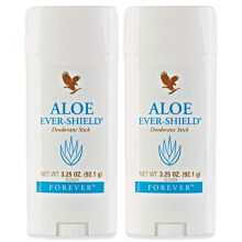 Forever Living - Aloe Ever-Shield - Déodorant Apaisant sans Aluminium - 3,25 oz Stick (2 Pack)