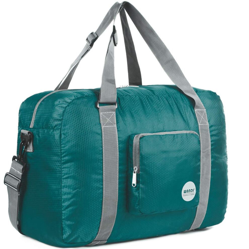 WANDF for Spirit Airlines 18 Foldable Travel Duffle Bag Weekender Bags Carry on Bag for Women Girls Dark Green-image-OPC-PFKVX6T-NEW