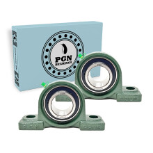 PGN UCP209-28 Pudebloklejer - Pakke med 2 monterede Pudebloklejer - Kromst?llejer med 1 3/4"""" boring - Selvjustering