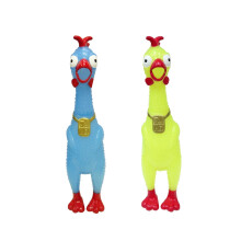 Animolds Tie-Dye Squeeze Me Rubber Chicken Jucarie | ?iparea puii de cauciuc pentru copii | Noutate Squiky Toy Chicken (2 pachet stralucire n n