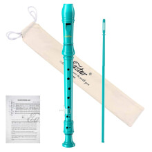 Eastar Soprano Recorder Instrument for Kids Beginner German Fingering C Key Recorder Instrument 3-Piece with Nettaire Kit Reste Coton Sac de coto