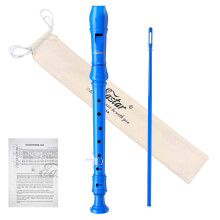 Eastar Soprano Recorder Instrument for Kids Beginners Berlers Fingering C Key Recorder Instrument 3 Piece avec Kit de nettoyage Coton Sac Coton S