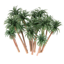 Ymeibe 15 stuks miniatuur palmbomen decor diorama lay-out architectuur kokosnoot model bomen landschap landschap cake toppers decoratie 4-6,3 inch
