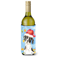 """"Caroline's Treasures CK2477LITERK Weihnachtsbeleuchtung English Pointer Weinflasche Hugger Cold-Beverage-Koozies 750 ml Mehrfarbig""""