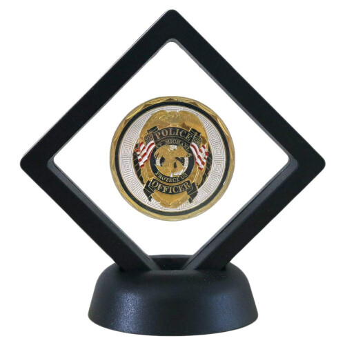 Muntenhouder Display Challenge Munt Display Militaire Munt Houder Display Acryl carmanon Munt Houder Munt Doos past 45 Militaire Medailles Poker Chip Anime Munten