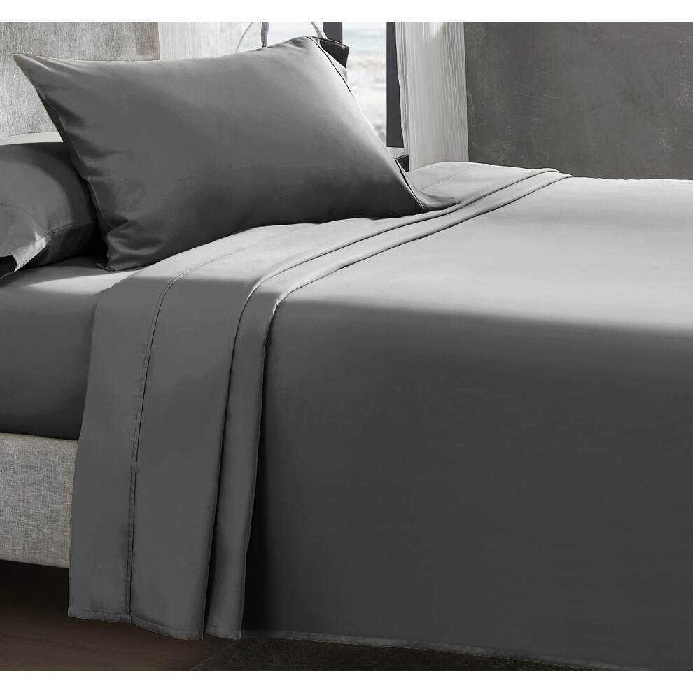 California Design Den Draps doux 100 % coton, parure de lit double XL, 3 pi   ces, satin 400 fils, pour dortoirs et adultes, draps     poches profond