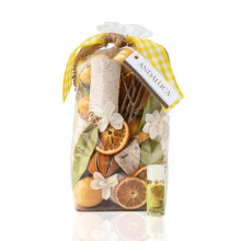 ANDALUcA Lemon Zest Thyme Scented Potpourri Made in california Large 20 oz Bag Fragrance Vial citrus Spice Scent