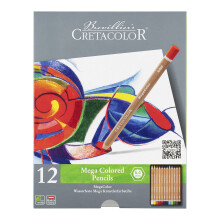 CRETACOLOR MegaColor Buntstift-Set, 12 Stck (1 Stck), Mehrfarbig