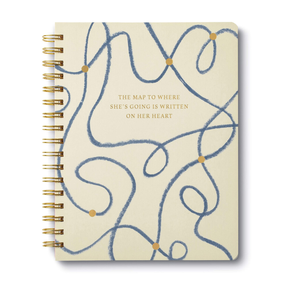 Compendium Spiral Notebook - The map to where she?s going is written on her heart. - A Designer Spiral Notebook with 192 Lined Pages  College Ruled  7-image-OPC-PFM2ZS7-NEW