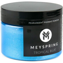 MEYSPRING Tropick modr epoxidov pryskyricov barevn pigment - 50 gramu - Skvel pro Resin Art Epoxidovou pryskyrici a UV pryskyrici - Sldov pr