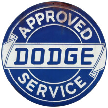 Open Road Brands Dodge Serviciul aprobat Round Semn de metal n relief - semn de epoca Dodge pentru Garage sau Man Pe?tera
